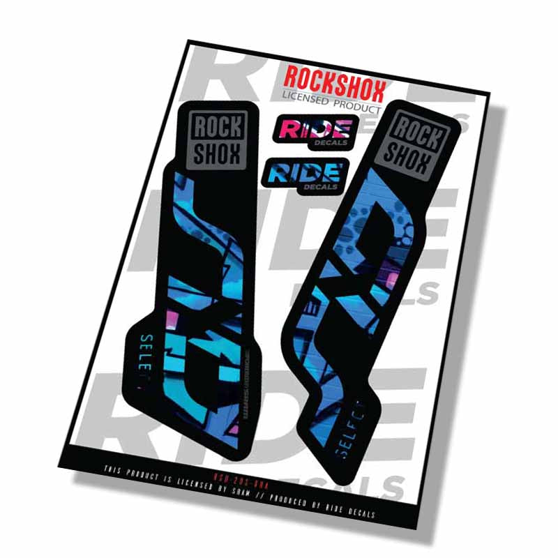 Rockshox SID Select Fork Decals- Graffiti- ride decals