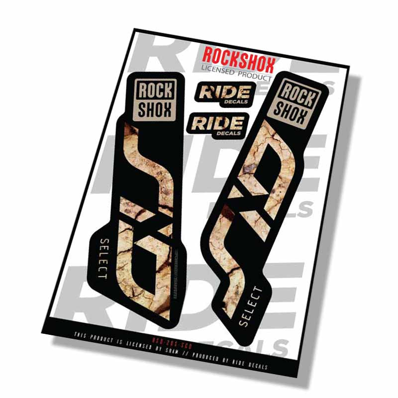 Rockshox SID Select Fork Decals- Scorched Earth- ride decals