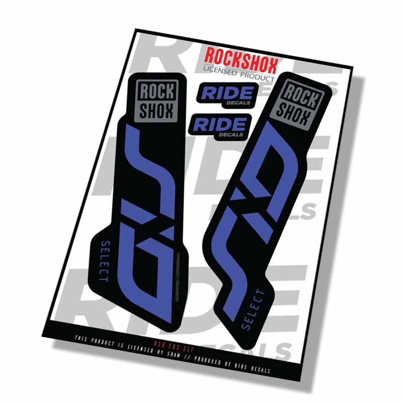 Rockshox SID Select Fork Decals- Slate- ride decals