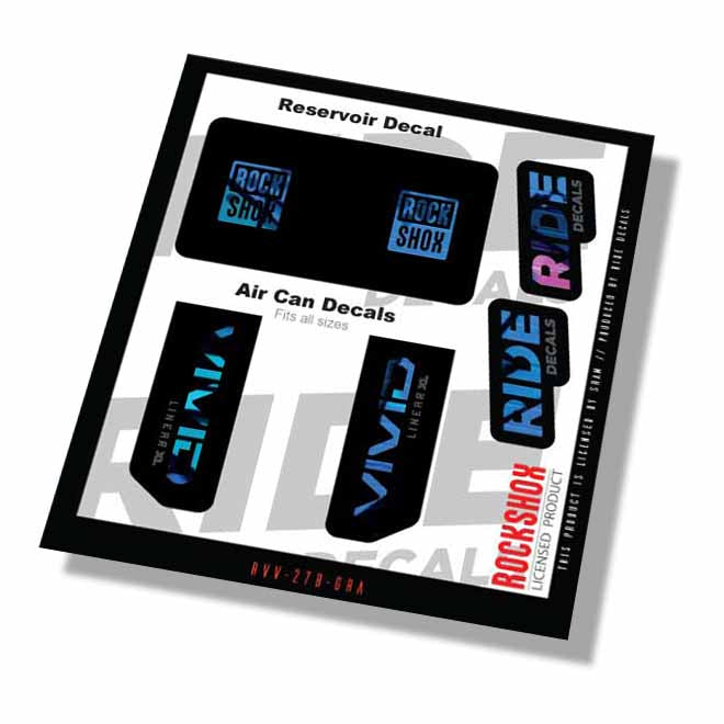 RockShox Vivid Base Xl Linear Shock Decals- Graffiti- ride decals