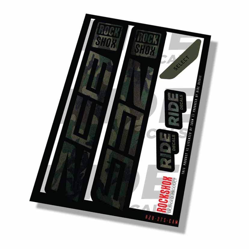 Rockshox Zeb Select Fork Decals- Camo- ride decals