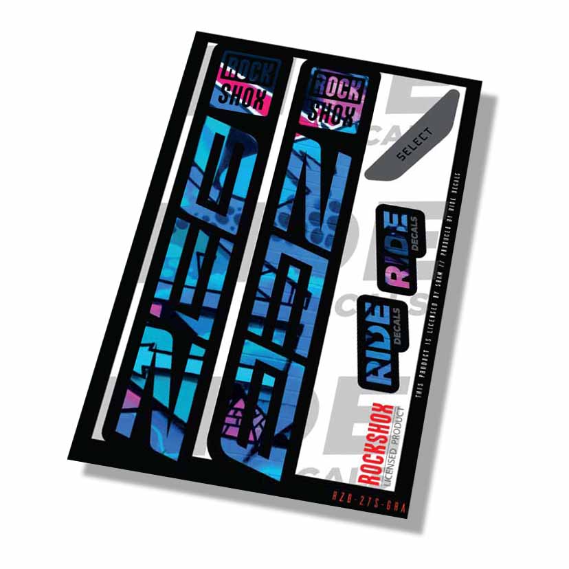 Rockshox Zeb Select Fork Decals- Graffiti- ride decals