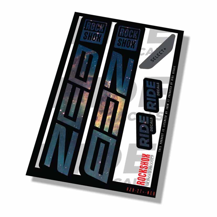 Rockshox Zeb Select+ Fork Decals- Nebula- ride decals