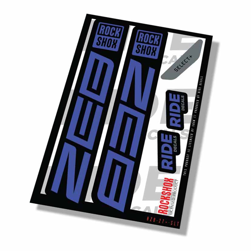 Rockshox Zeb Select+ Fork Decals- Slate- ride decals