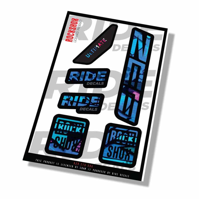 Rockshox Zeb Ultimate Fork Decals- Graffiti- ride decals