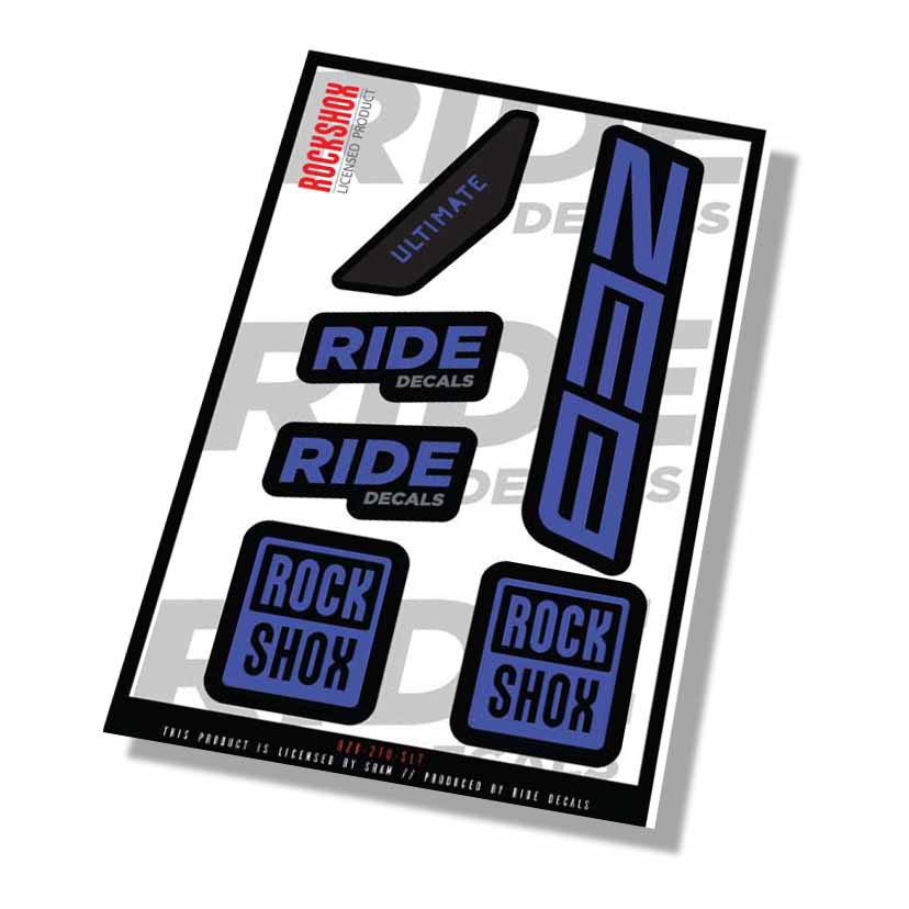 Rockshox Zeb Ultimate Fork Decals- Slate- ride decals