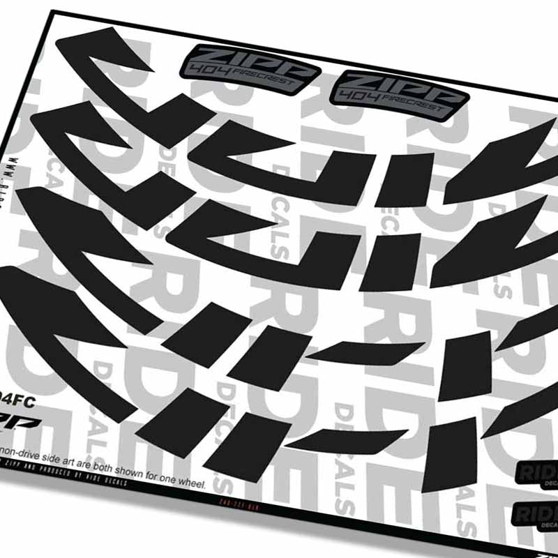 Zipp Sticker Rim Zipp 404 Firecrest Rim Decals | Per Wheel | 2022 Onwards - Ride Decals