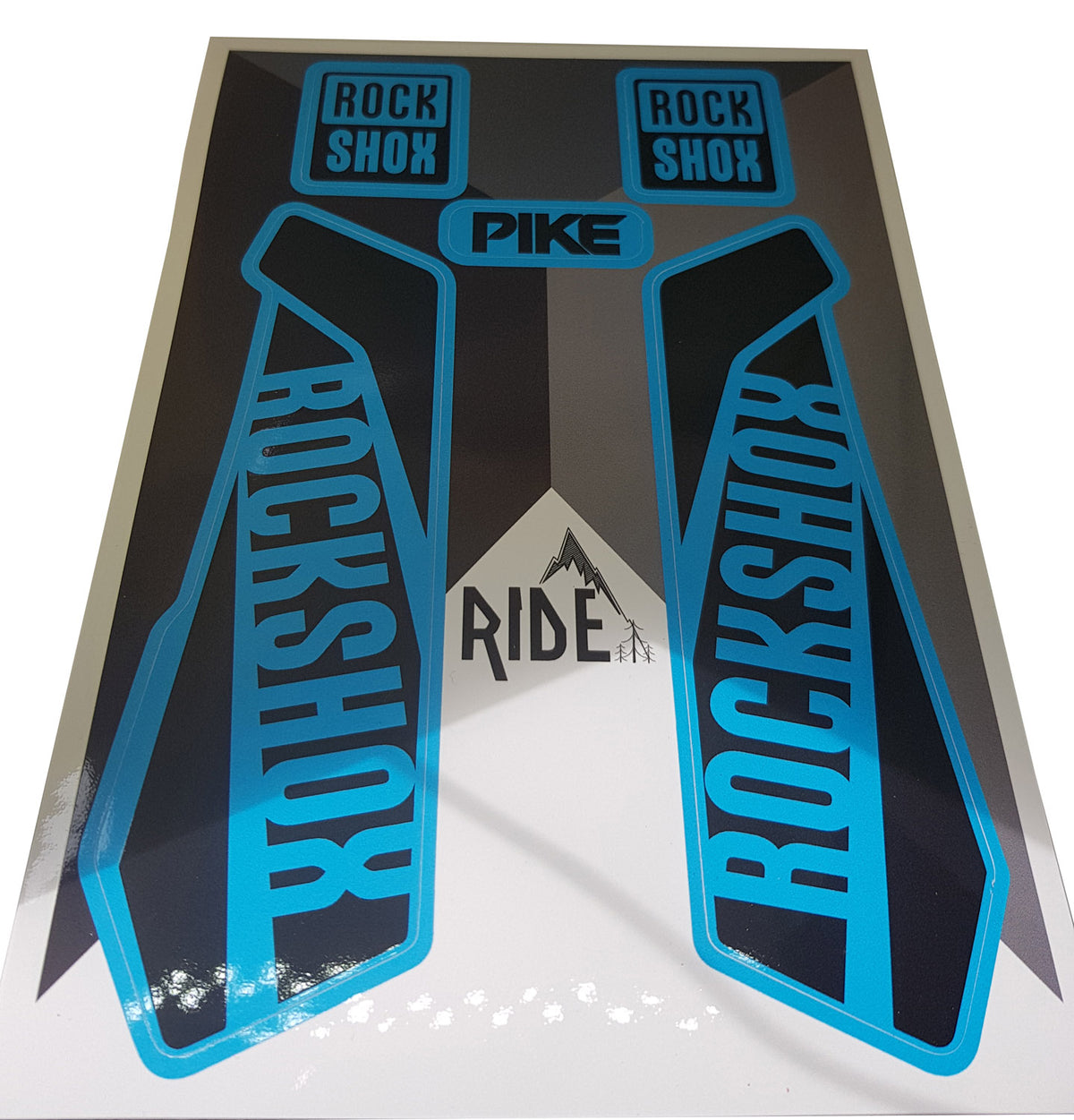 RockShox Pike 2016/2017 Blue Replica Decals.