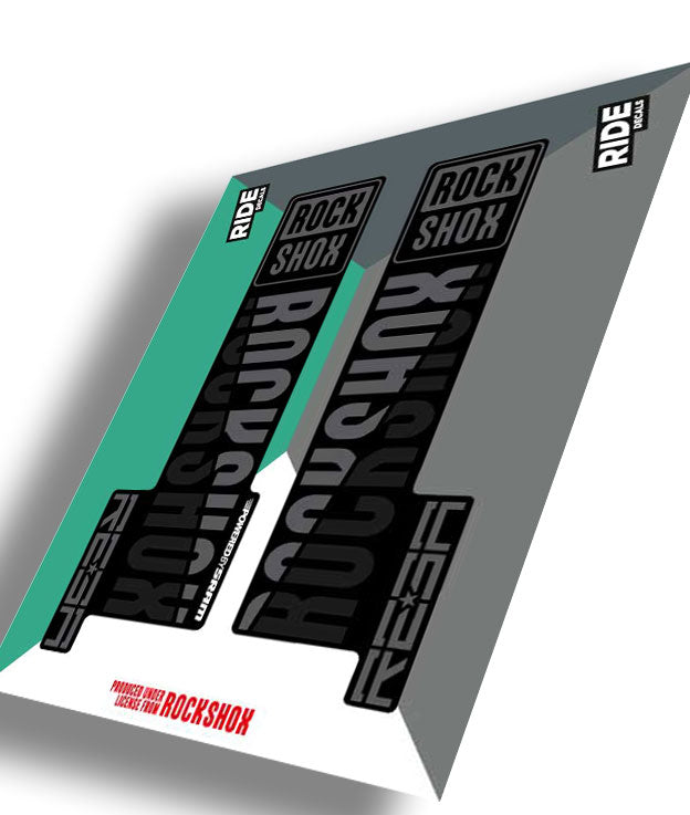 RockShox Reba Decals Black - Ride Decals 