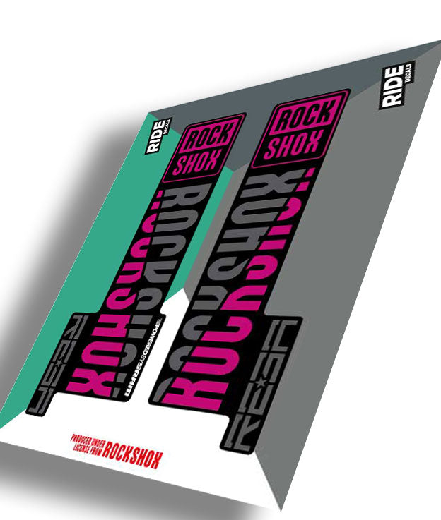 RockShox Reba Decals Pink - Ride Decals
