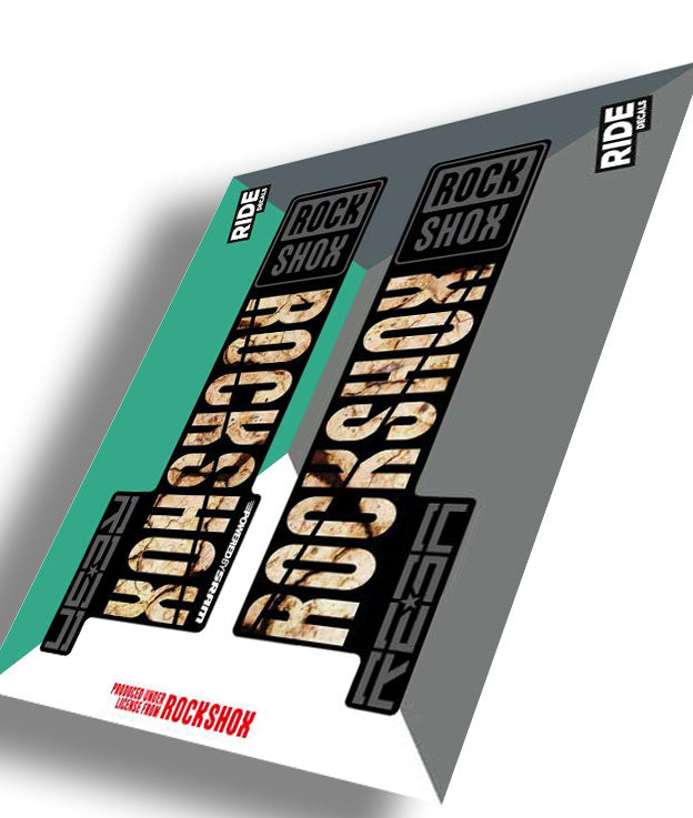 RockShox Reba Decals Scorched Earth - Ride Decals 