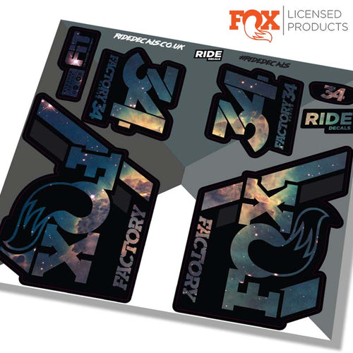Fox 34 Fork Stickers, 2018 -Nebula - Ride Decals