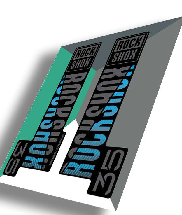 RockShox 35 Gold Decals, Blue, Ride Decals