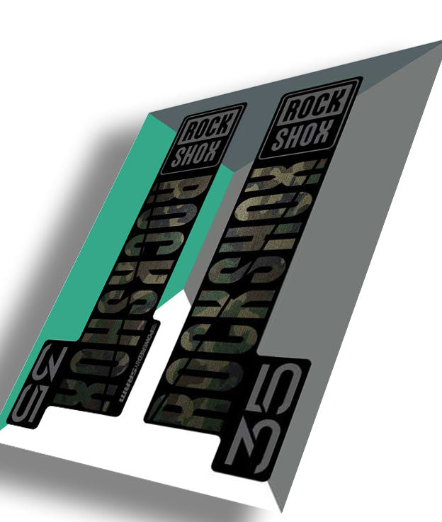 RockShox 35 Gold Decals, Camo, Ride Decals