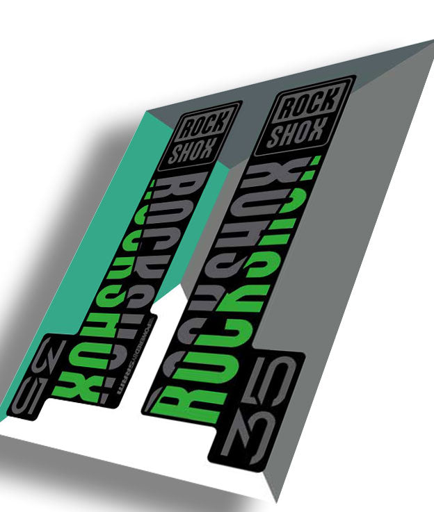RockShox 35 Gold Decals, Green, Ride Decals