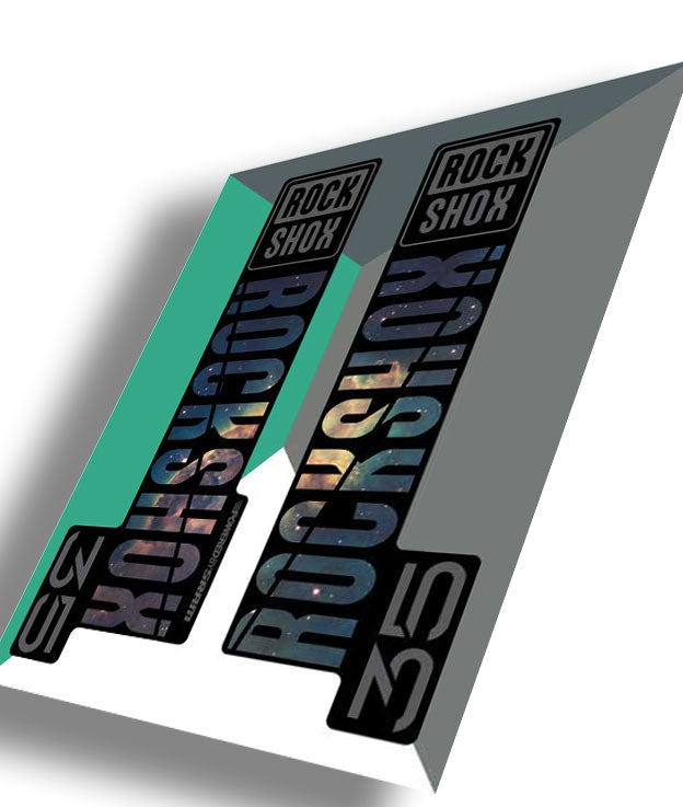 RockShox 35 Gold Decals, Nebula, Ride Decals