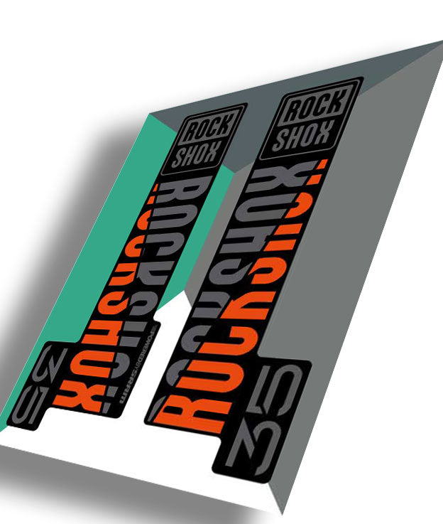 RockShox 35 Gold Decals, Orange, Ride Decals