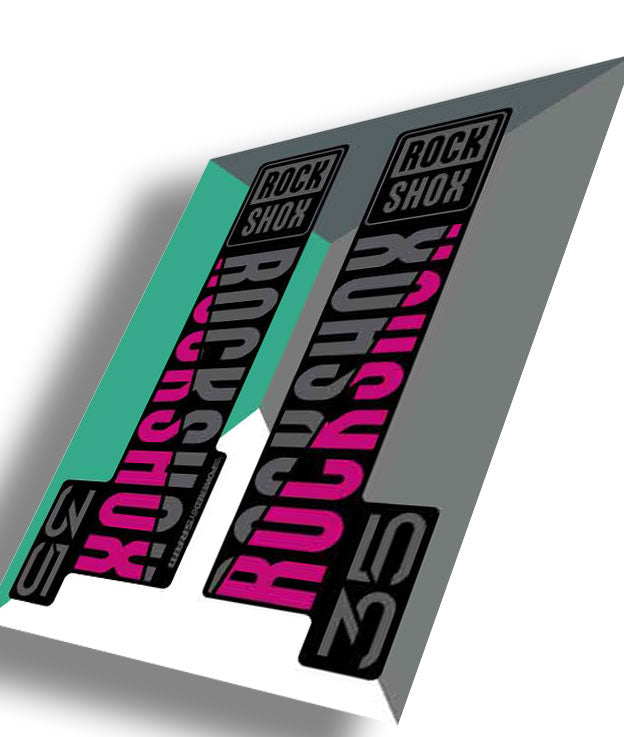 RockShox 35 Gold Decals, Pink, Ride Decals