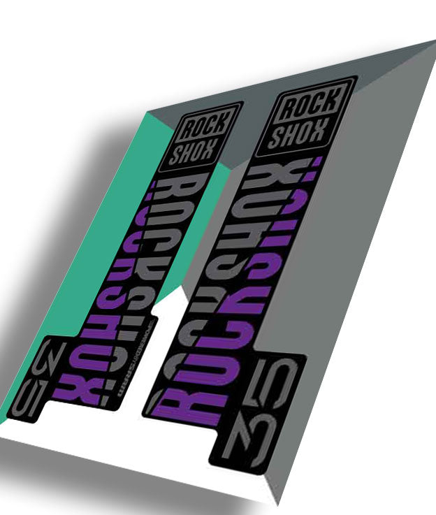 RockShox 35 Gold Decals, Blue, Ride Decals