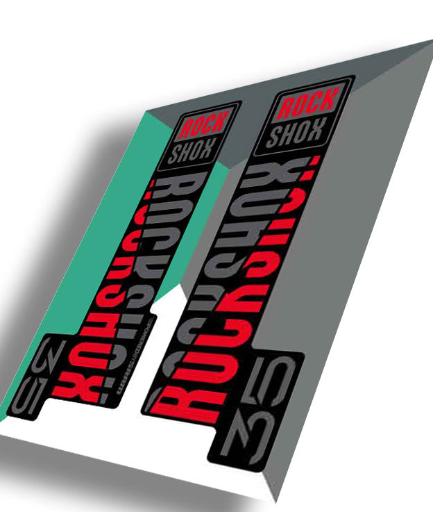 RockShox 35 Gold Decals, Red, Ride Decals