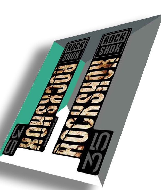 RockShox 35 Gold Decals, Blue, Ride Decals