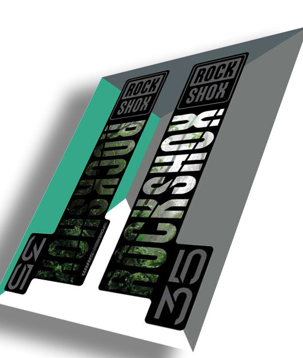 RockShox 35 Gold Decals, Jungle, Ride Decals