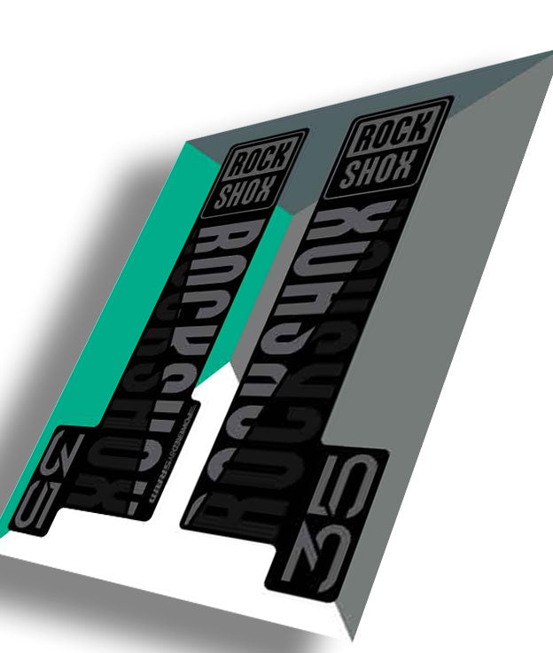 RockShox 35 Gold Decals, Stealth, Ride Decals