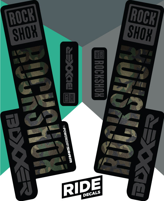RockShox Boxxer Camo Decals