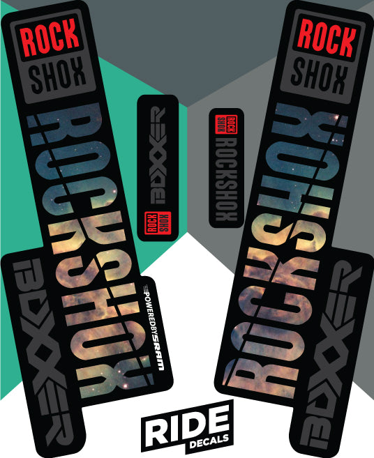 RockShox Boxxer Decals Nebula