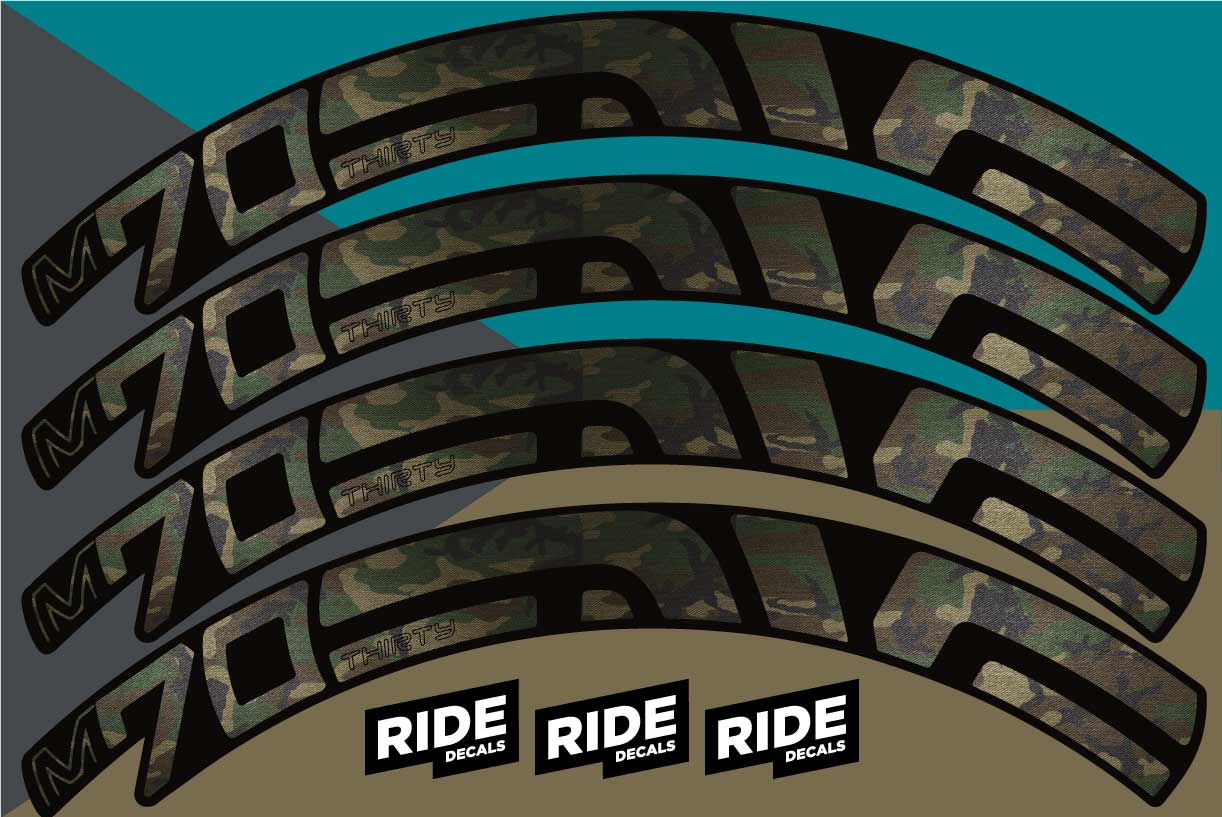 ENVE M70 Thirty Rim Stickers - Camo