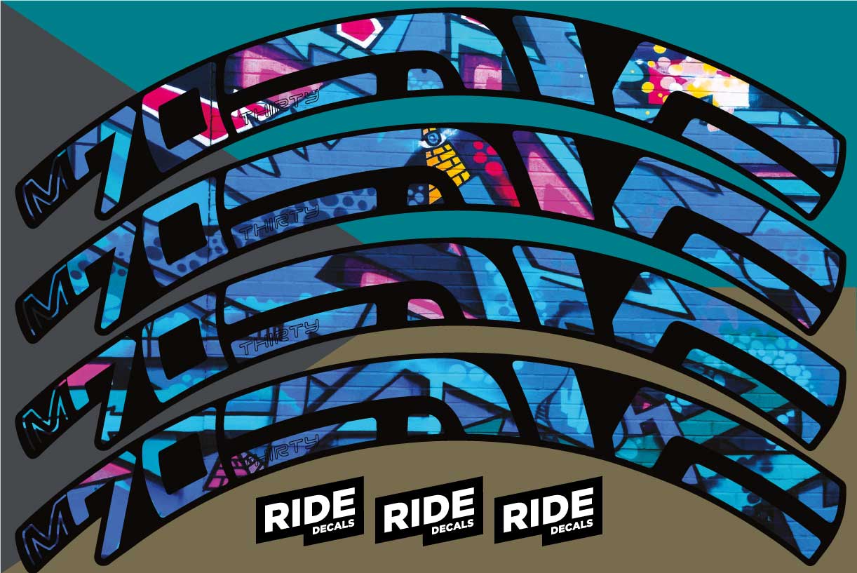 ENVE M70 Thirty Rim Stickers - Graffiti