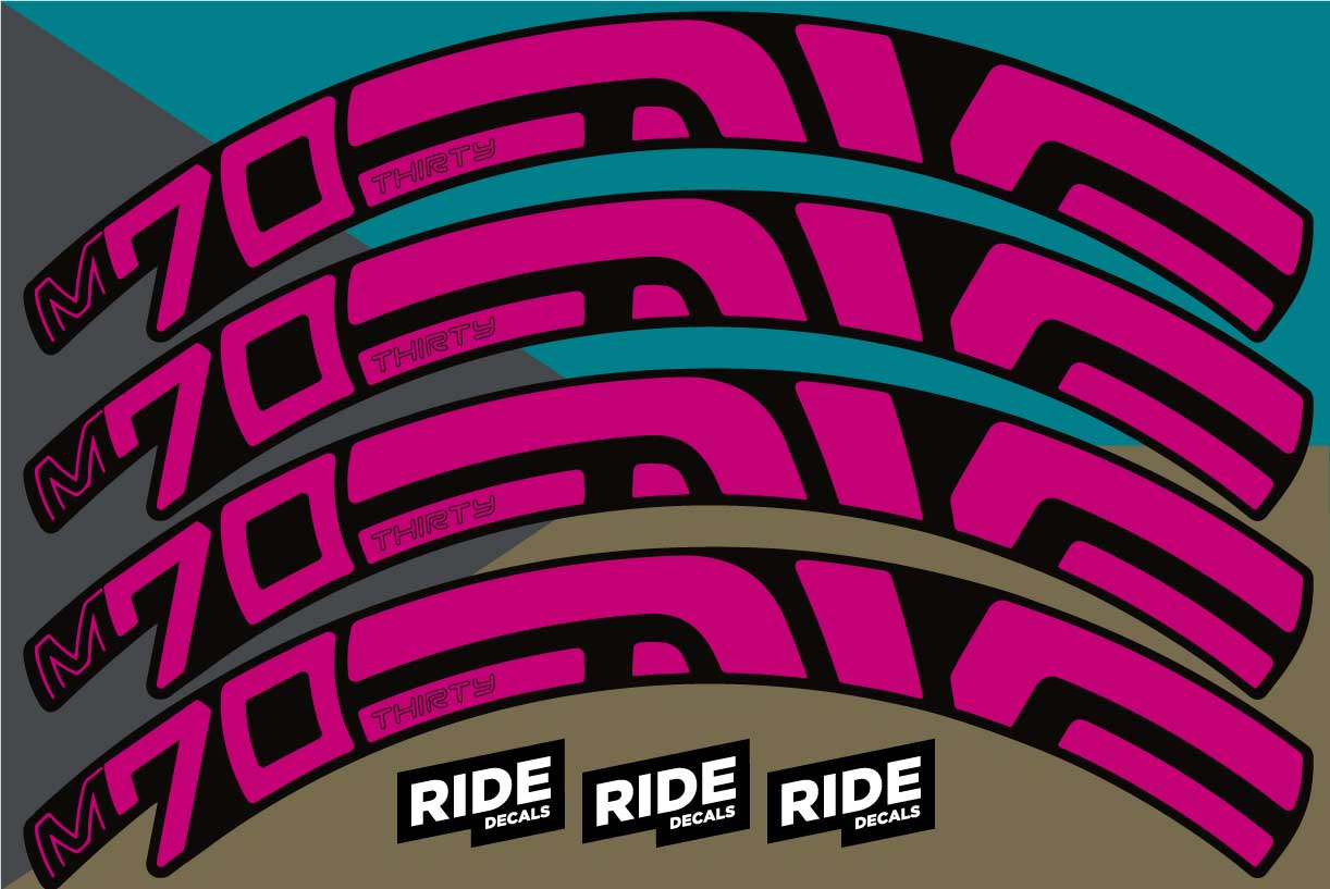 ENVE M70 Thirty Rim Stickers - Pink