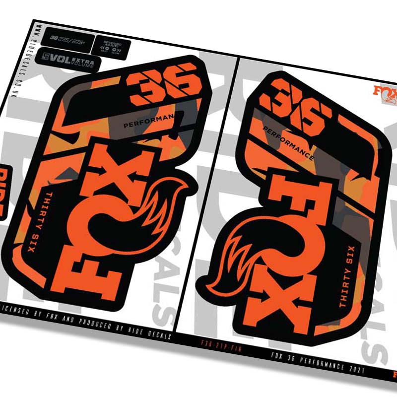 Fox 36 performance fork Stickers- graffiti- ride decals