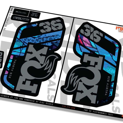 Fox 36 performance fork Stickers- graffiti- ride decals