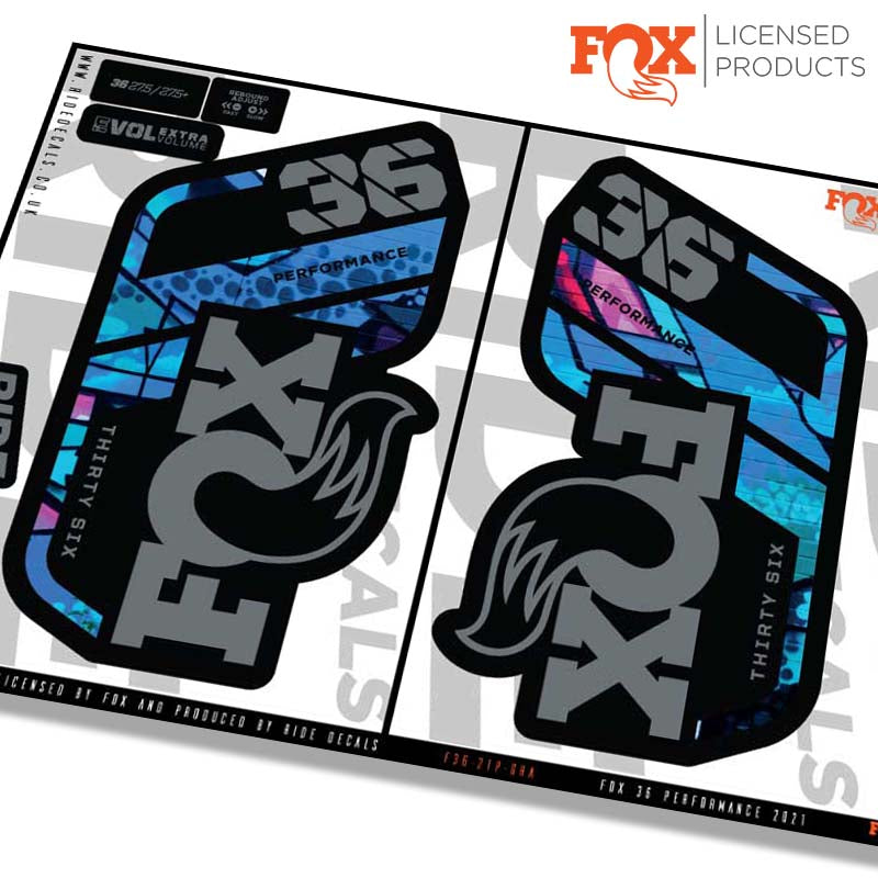 Fox 36 performance fork Stickers- graffiti- ride decals