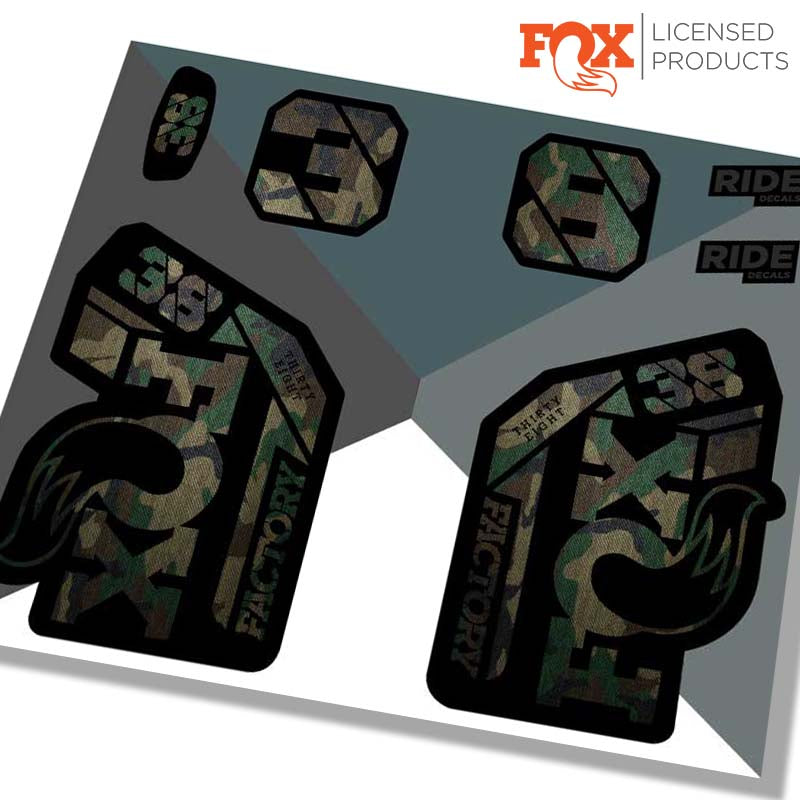 Fox 38 Factory 2021 Fork Decals – Orange Custom Look