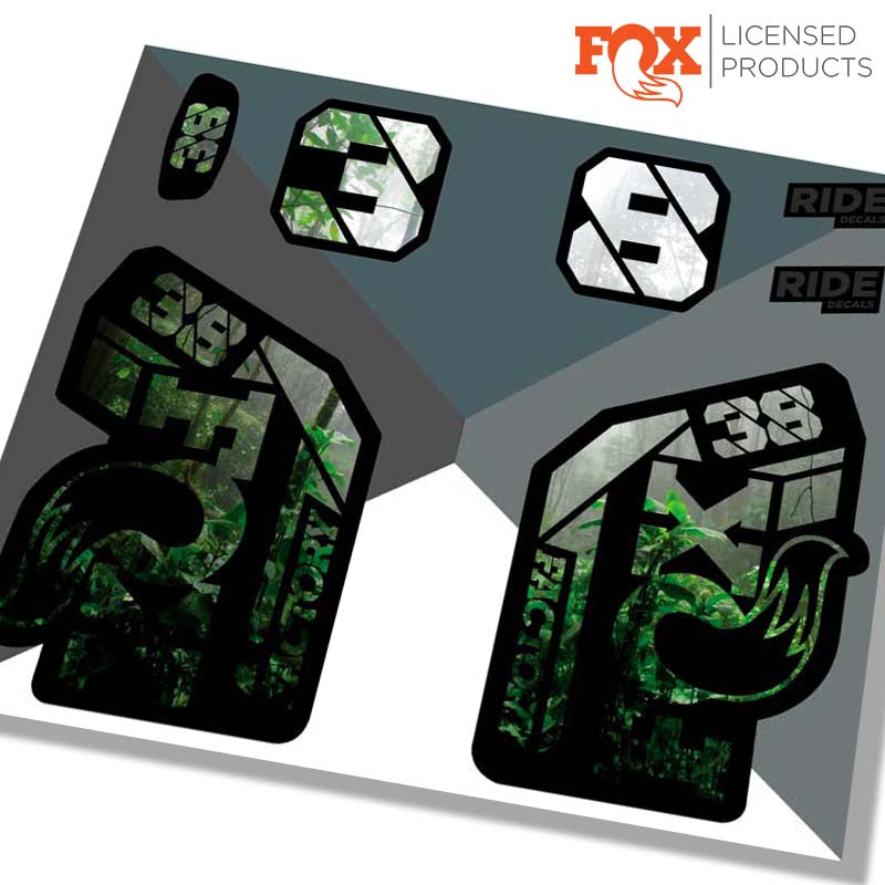 Fox 38 Factory Fork stickers 2021 -Jungle / Ride Decals