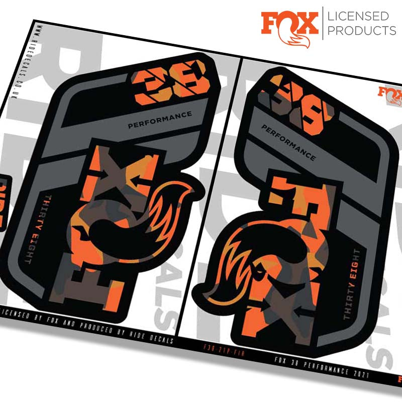 Fox 38 performance fork Stickers- graffiti- ride decals