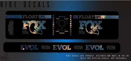 Fox DPS Stickers Nebula Decals Replacement