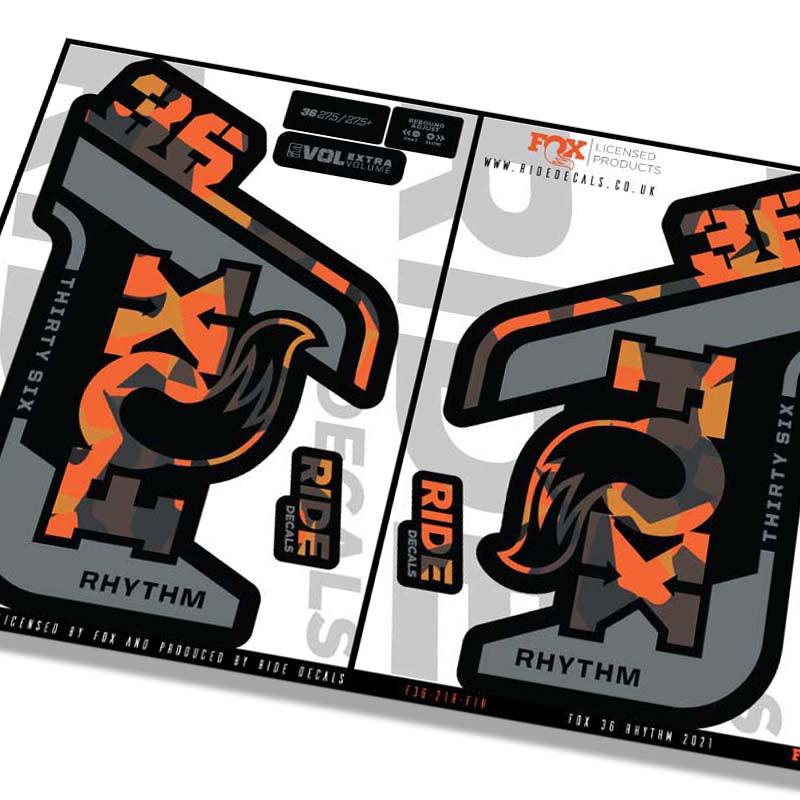 Fox 36 Rhythm fork Stickers- graffiti- ride decals