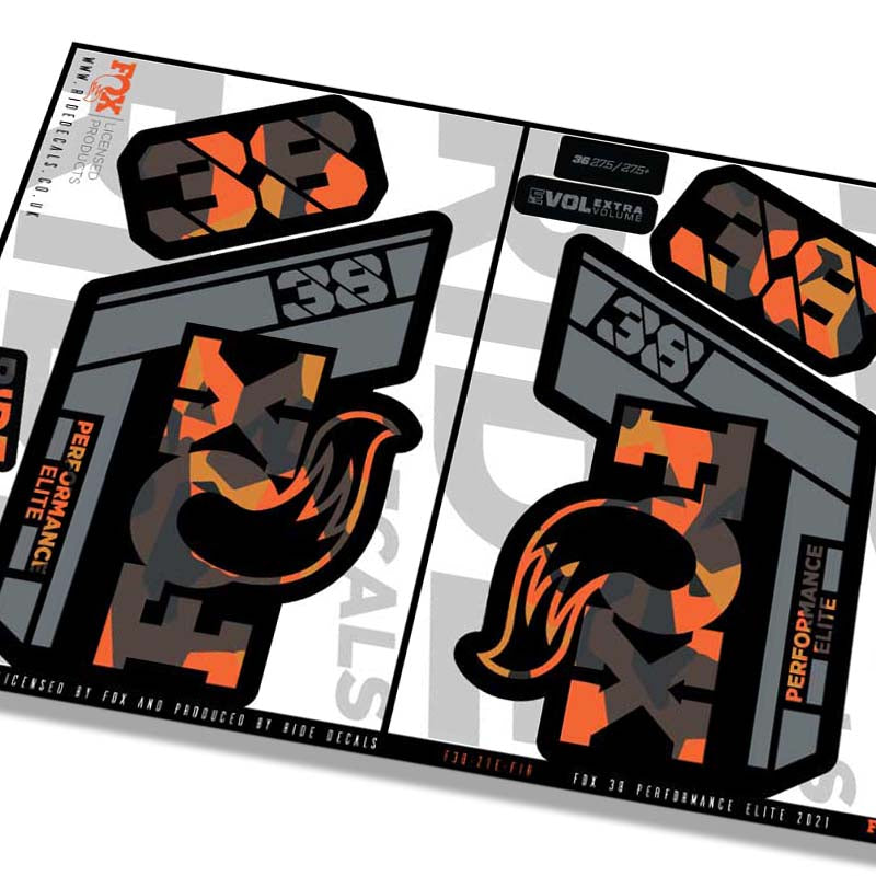 Fox 38 Performance Elite fork decals- graffiti- ride decals