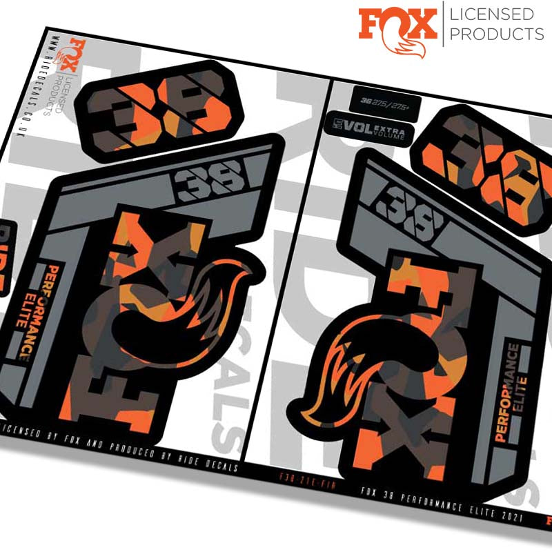Fox 38 Performance Elite fork decals- graffiti- ride decals