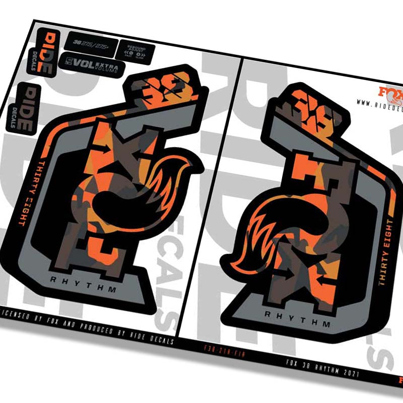 Fox 38 Rhythm fork decals- graffiti- ride decals