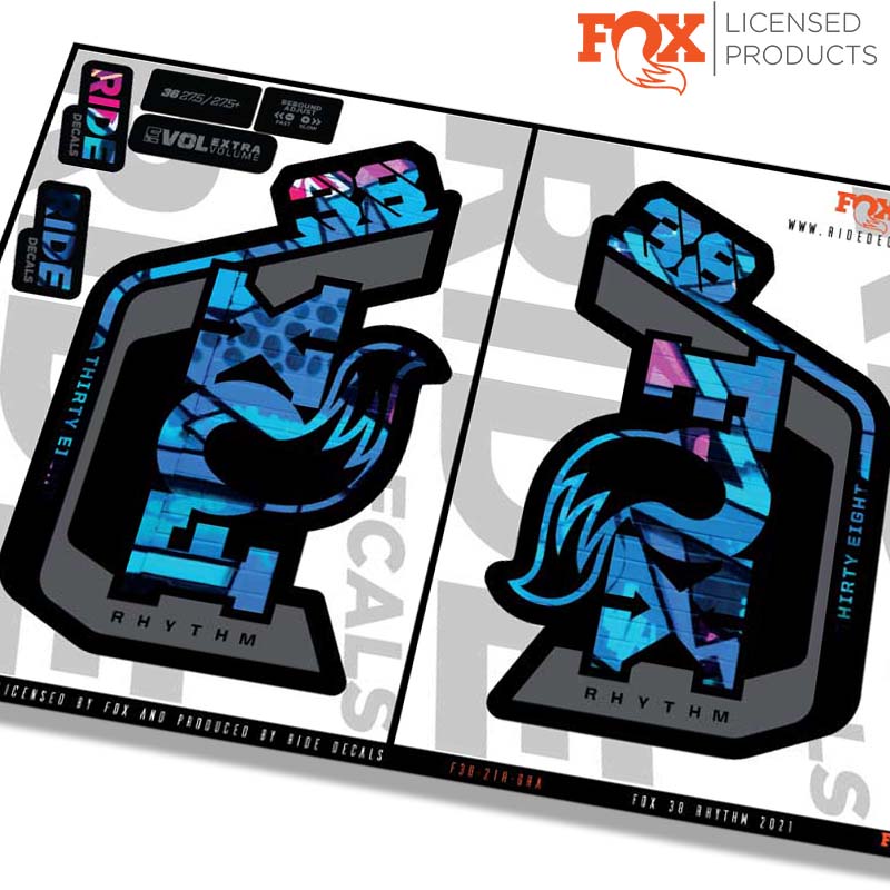 Fox 38 Rhythm fork decals- graffiti- ride decals
