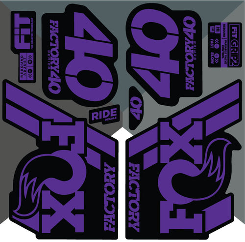 Fox 40 2018 Decals/Stickers - Purple - Licensed By Fox