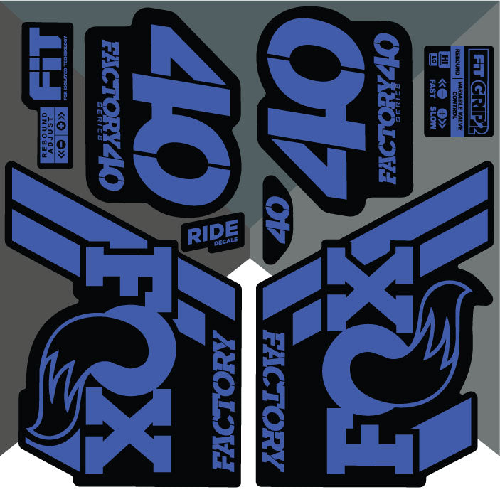 Fox 40 2018 Decals/Stickers - Slate Blue - Licensed By Fox
