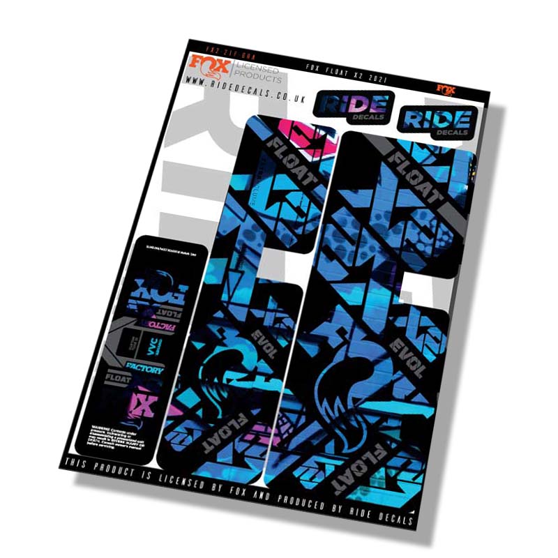 Fox Float-X2 Factory shock Decals Graffiti Ride Decals /Licensed