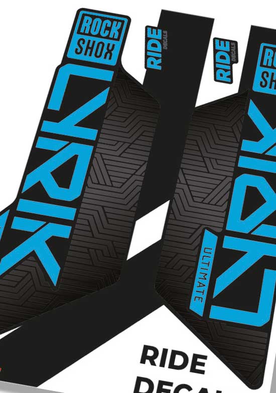Blue RockShox Lyrik Flight Attendant Decals Fork Stickers