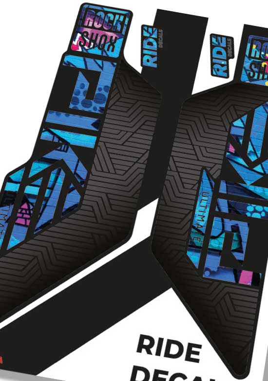 Graffiti RockShox Pike Flight Attendant Decals Fork Stickers