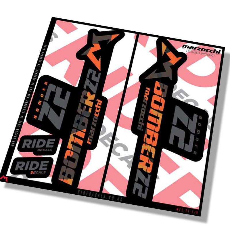 Marzocchi Z2 Fork Decals Graffiti - Ride Decals /Licensed by Marzocchi